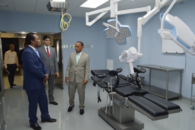 Jorge Radhamés Zorrilla Ozuna realizó una visita de cortesía al director del hospital Marcelino Vélez Santana,